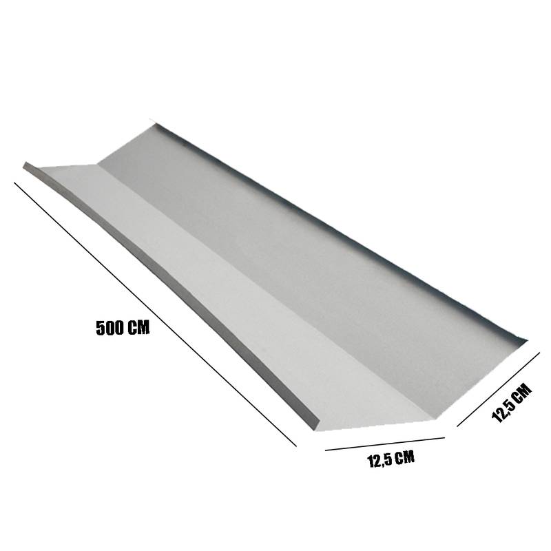 CALHA AGUA FURTADA CORTE 33 5MT GALVALUME