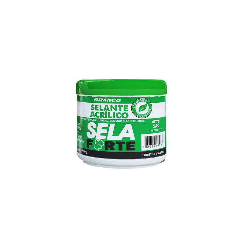 SELAFORTE - SELANTE ACRILICO BRANCO 500 G POTE