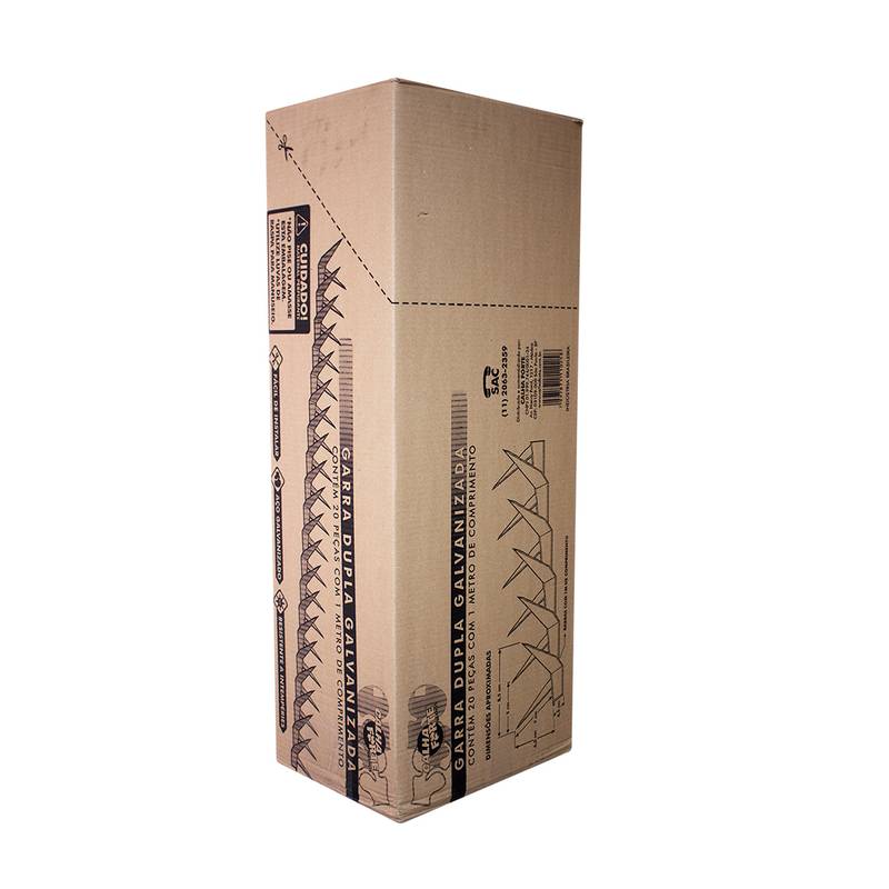 GARRA DE MURO DUPLA 1,0M COM PROTECAO GALVANIZADO