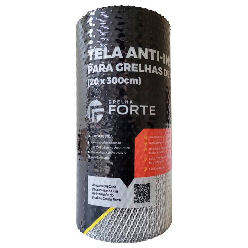TELA ANTI INSETO ESP 0,40MM X LARG 200MM COM 3MT ALUMINIO